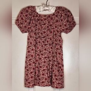 Crewcuts Factory Pink Floral Kids Dress Size 4 (waist-21" & length-20")